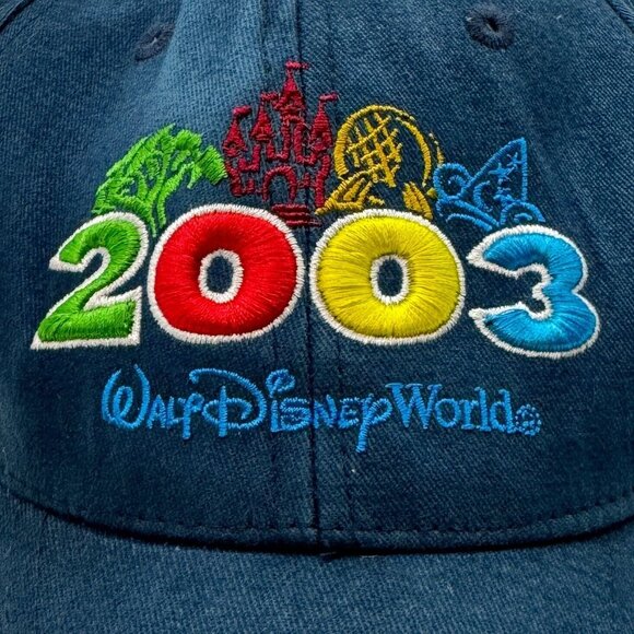 Walt Disney World 2003 The Magical Place To Be Adult Adjustable Cap Hat Blue - Picture 7 of 12